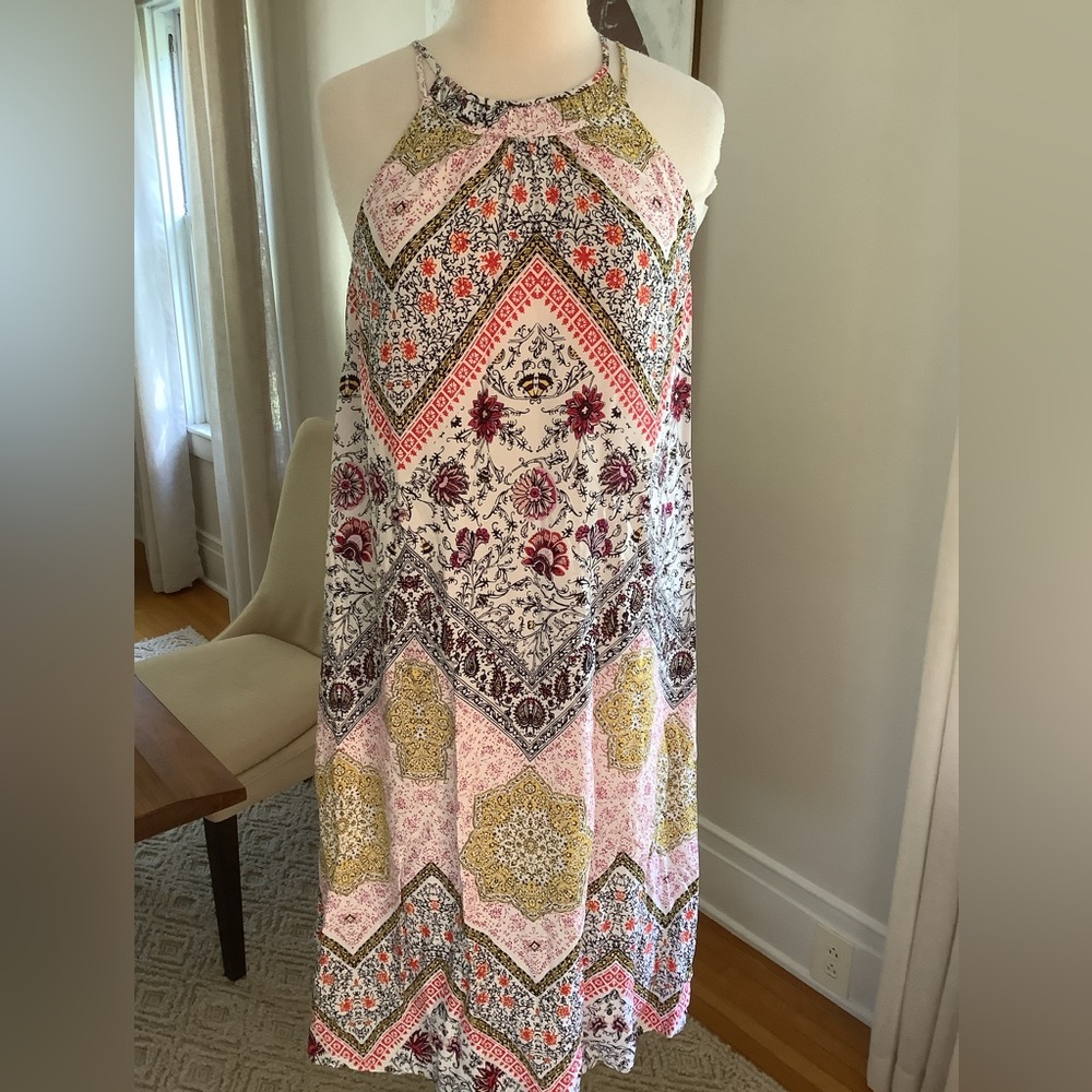 LOFT Multicolor Patterned SunDress